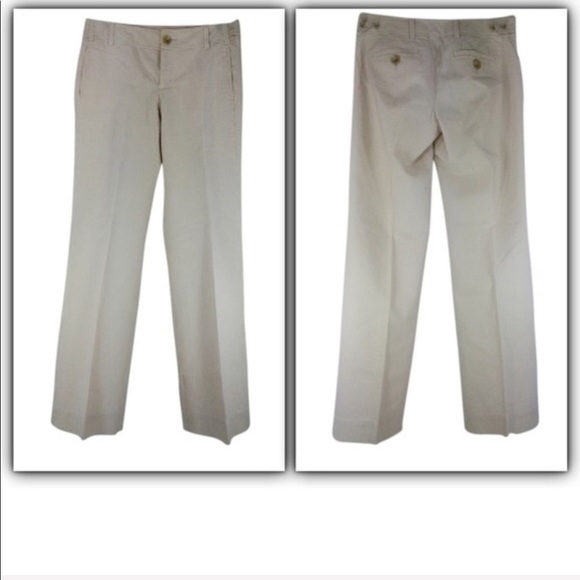 BANANA Republic lined Lightweight Pinstripe Pants size 2 - Picture 1 of 2